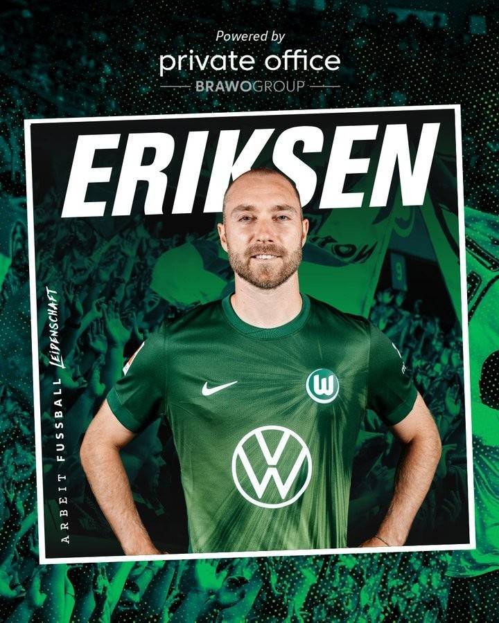 埃里克森：很期待在德甲的新冒险 狼堡阵中多位丹麦国脚是加分项